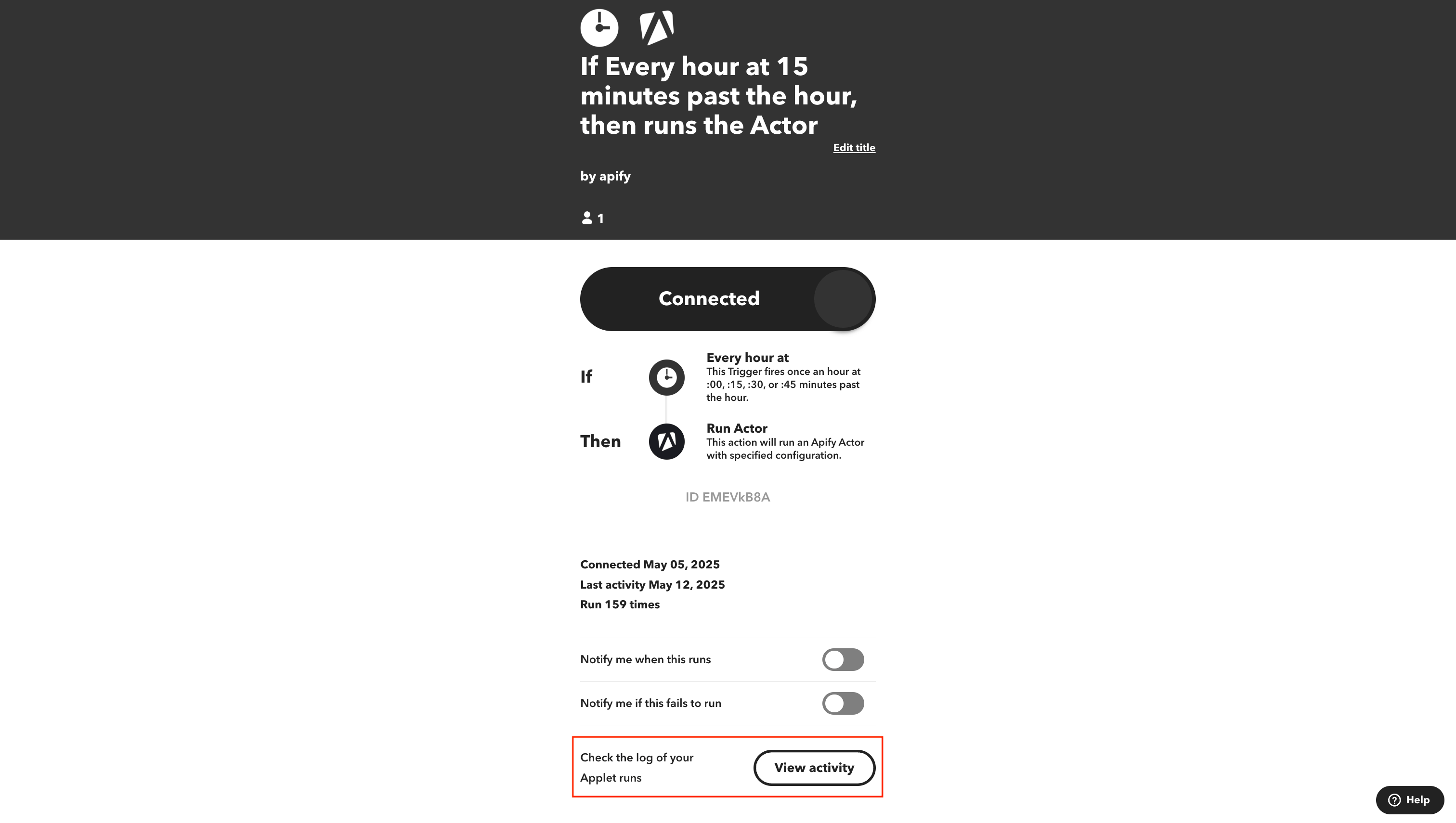 Apify Actor Customization